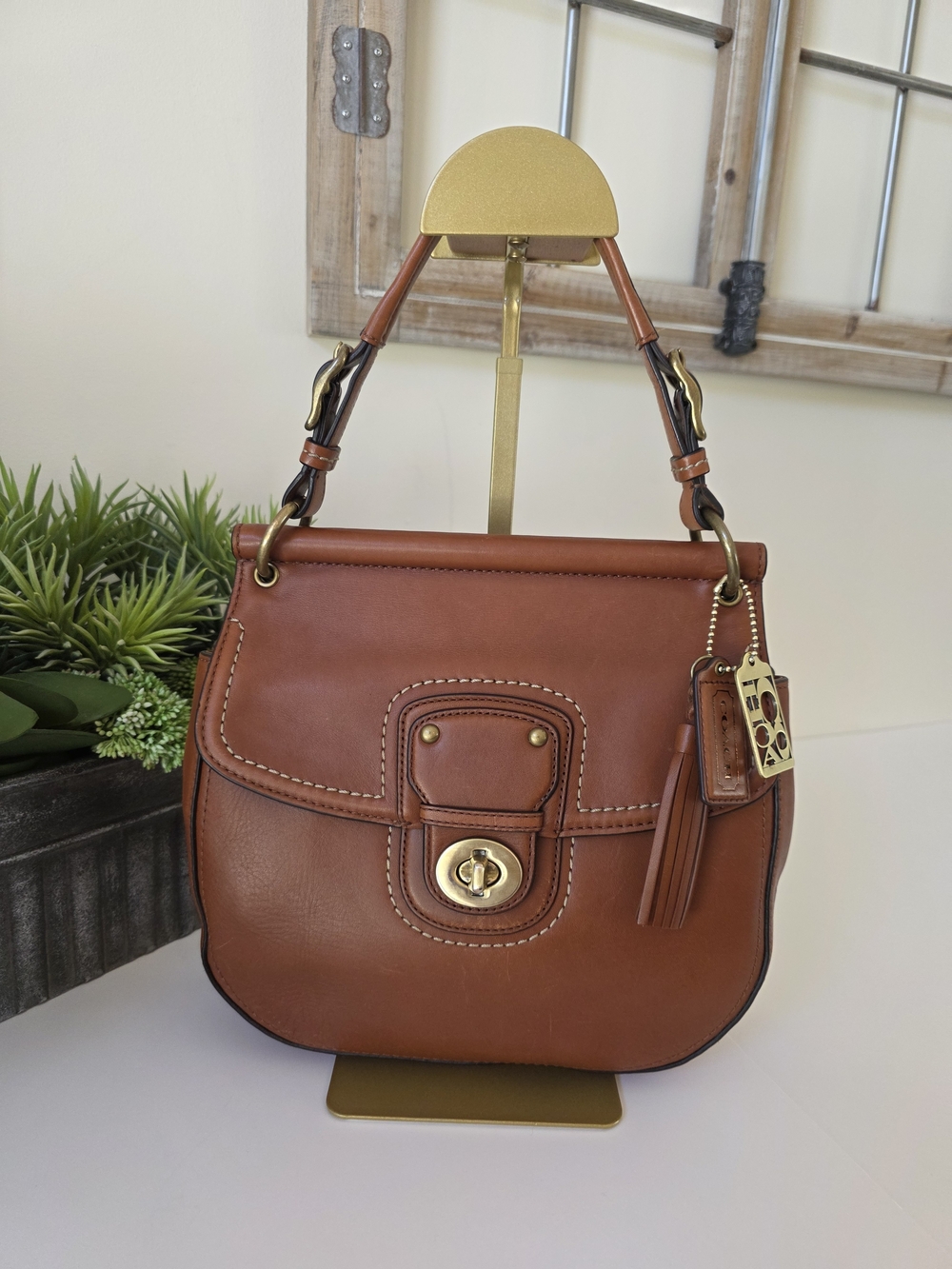 Coach Legacy 70th Anniversary Willis British Tan Leather Crossbody Shoulder Bag - Picture 3 of 16
